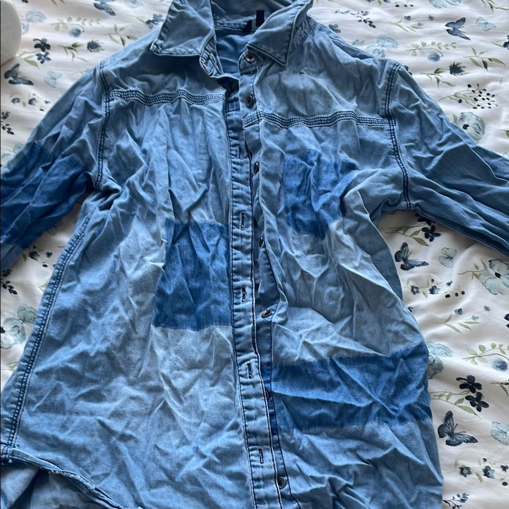 Stylish Blue Denim Shirt
